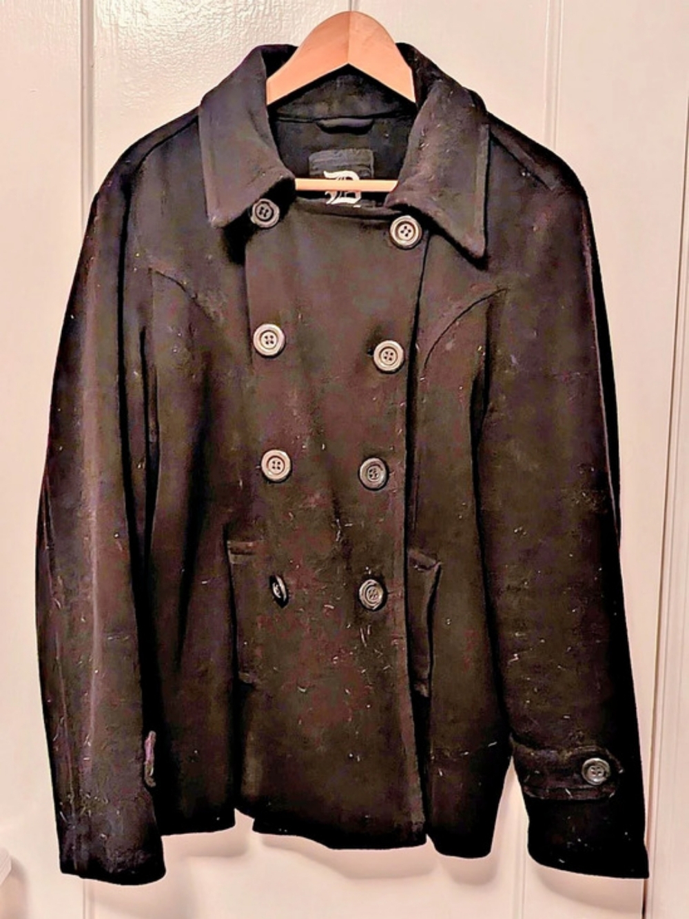 Classic Women's Black Pea Coat